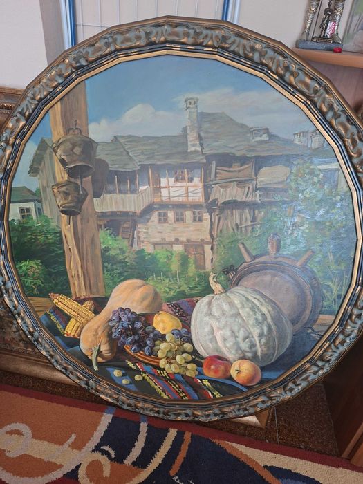 Маслена картина Възрожденска къща