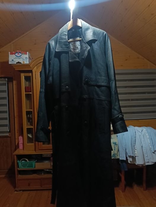 Pardesiu barbatesc superb piele Matrix