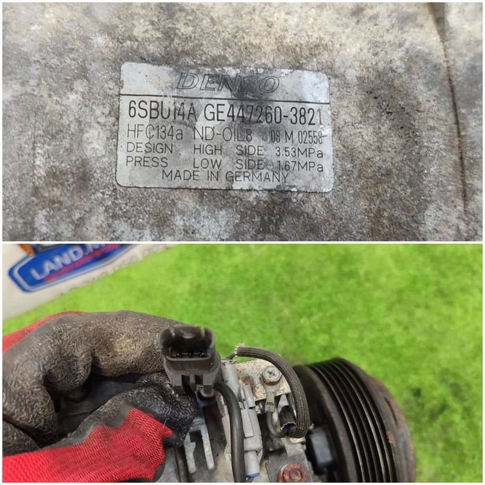 COMPRESOR AC BMW 5 SERIES 520D 2010–2013 COD OEM 64529223694 / GE447260-3821 / DENSO 6SBU14A (5A2)