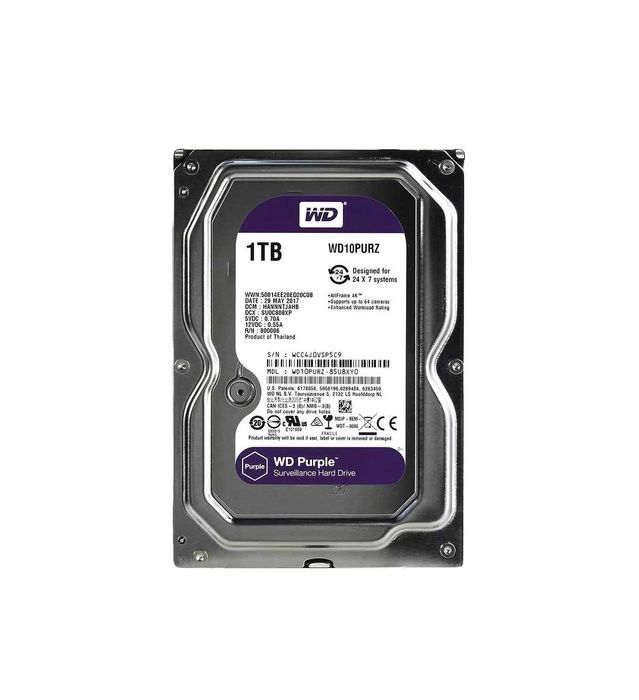 { WD Purple HDD 1TB 3.5" SATA [Pull out 0 ч]