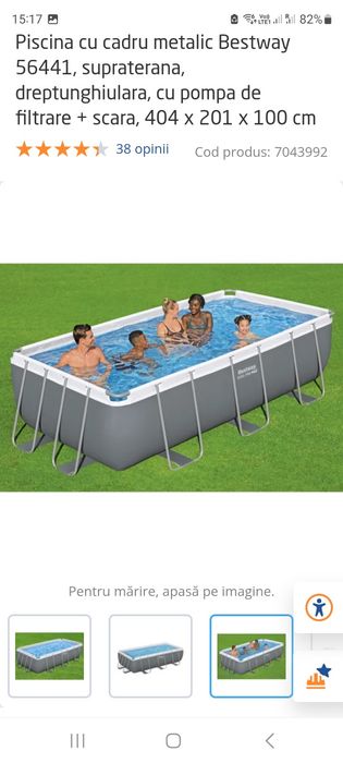 Piscina cu cadru metalic,Bestway ,supraterana,de vanzare!