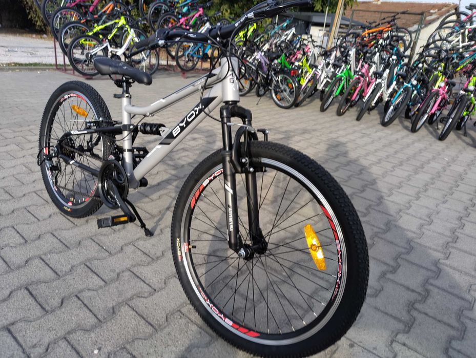 BYOX Велосипед 24" ADVENTURA сив