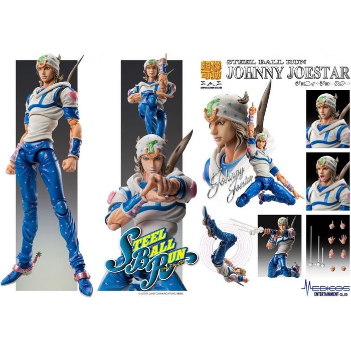 Figurina Johnny Joestar Super Action Statue NOU NEDESFACUT din Japonia