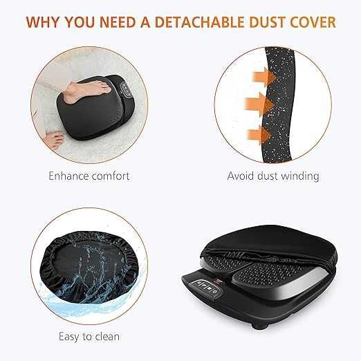 Електрически масажор за крака SNAILAX SL-591B с вибрация и топлина