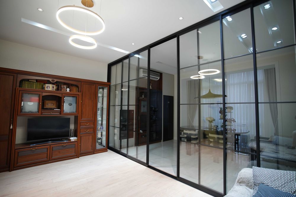 Алюминиевый лофт перегородка