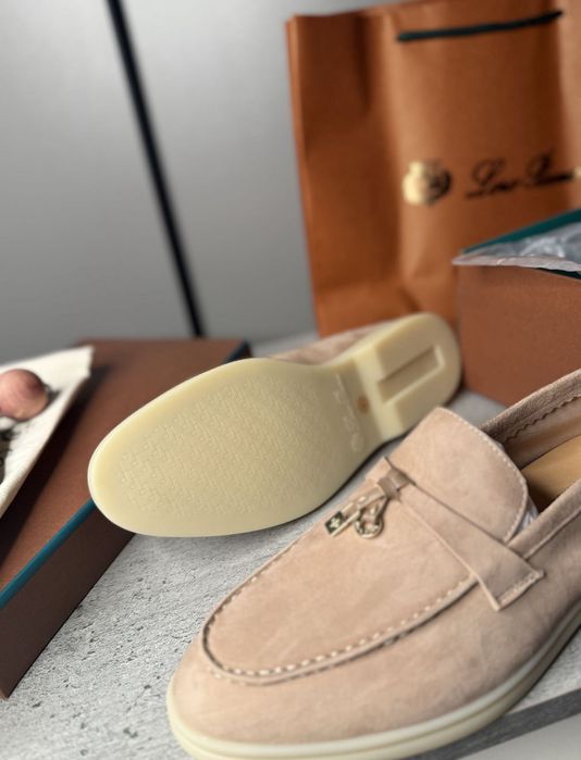 Мокасини от естествен велур Loro piana