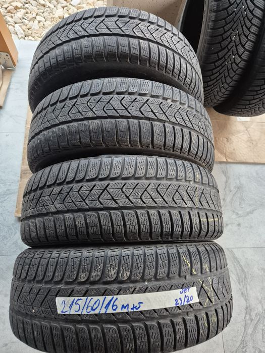 Vând cauciucuri 215/60/16 M+S set complet imp Germania//Pirelli//