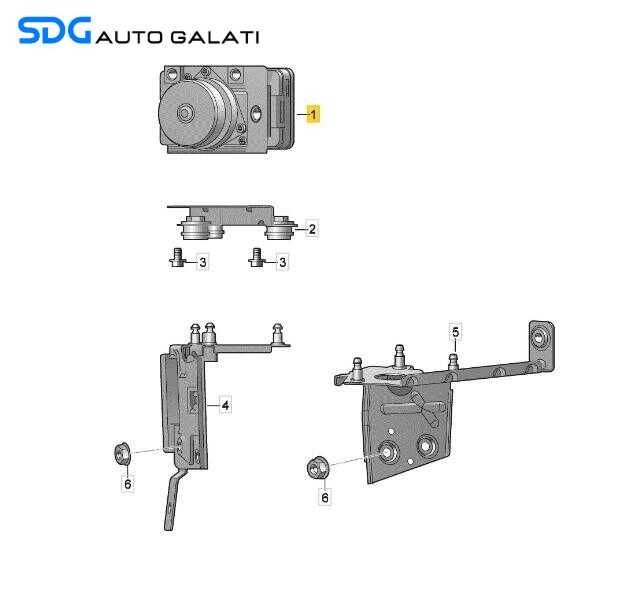 Pompa ABS Skoda Rapid 2013 - 2022 Cod 6R0614517CD, 54086975E [MX1102]