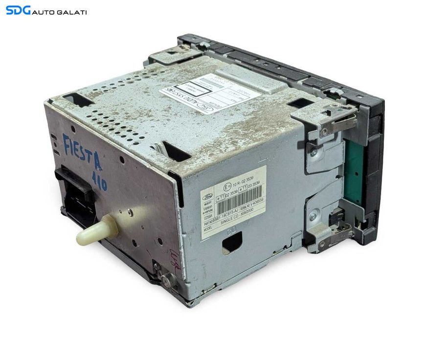 Unitate Radio CD Player Single CD 6000CD Single CD KW2000 Ford Fiesta 5 MK5 2002 - 2008 Cod 6S61-18C815-AJ [LR3677]
