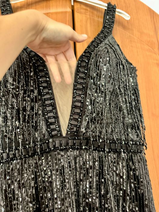 официална рокля с мъниста и паети