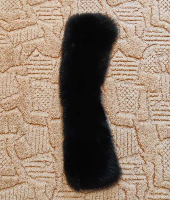 Geacă din piele neagră cu blană naturală detașabilă femei