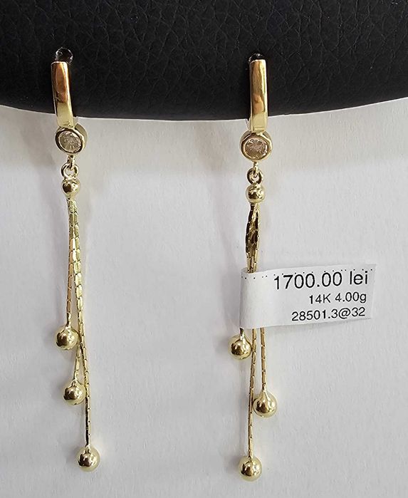 Cercei Aur 14K,4.00g (AG32 B.28501.3) Garantie 2 Ani!