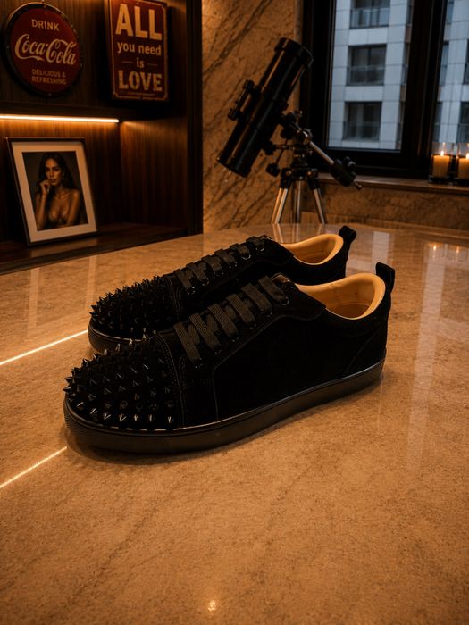 Christian Louboutin Low Spikes Black Edition