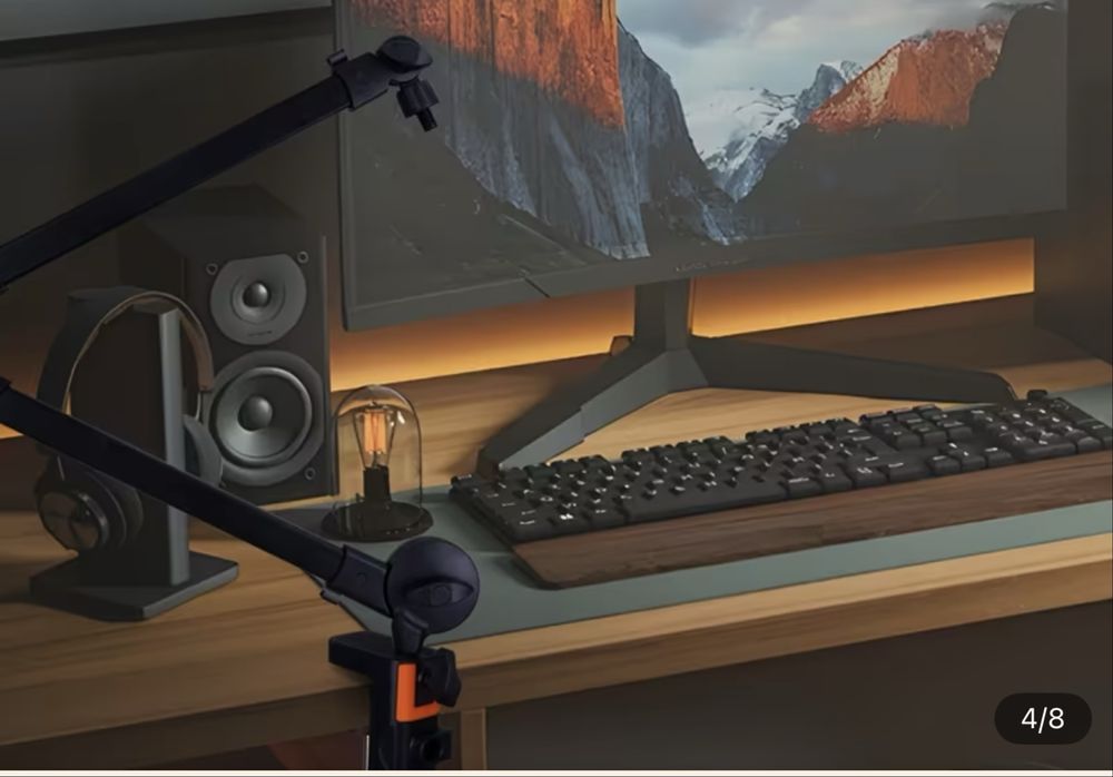 Микрафонный кранштейн с регулируемым рычагом и кабельным управлением