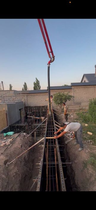 Бетон куйиш/заливка бетона/уй куриш/строительная бригада нолдан бошлаб