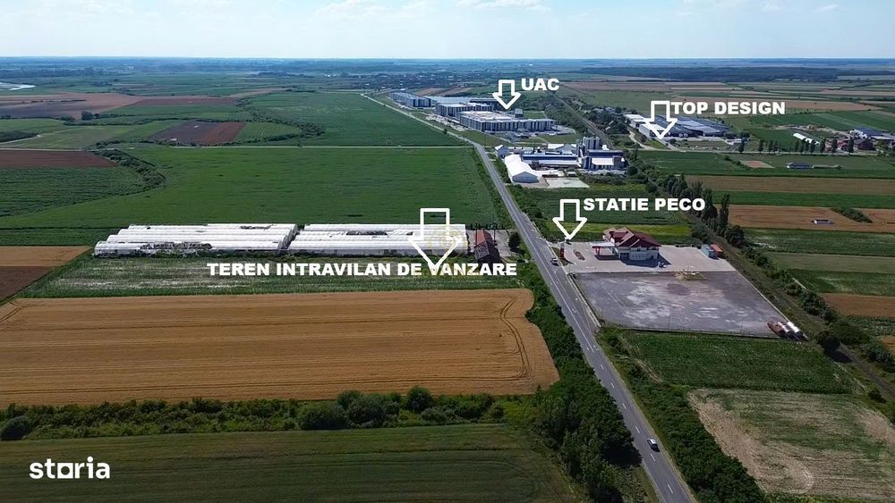 De Vanzare Teren Intravilan la DN19F /Front Stradal 46M/Gaz/Curent