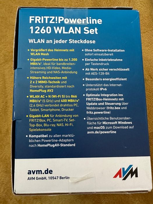 Adaptor retea, FRITZPowerline 1260 WLAN Set