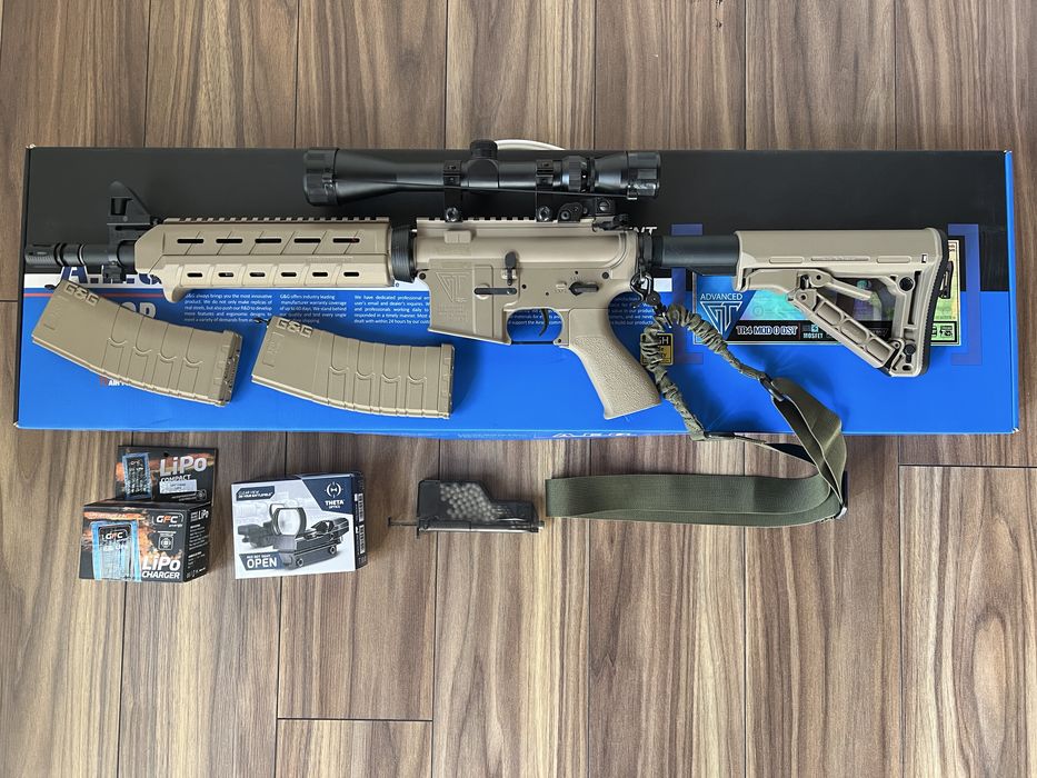 Vand arma airsoft G&G TR4 + accesorii