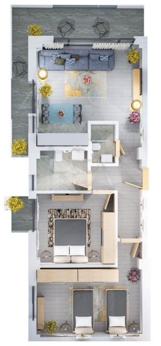 UP Boutique - Pipera Voluntari - APARTAMENT 3 CAMERE finisaje LUX