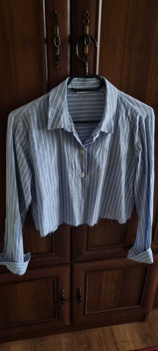 Camasa crop cu maneca lunga