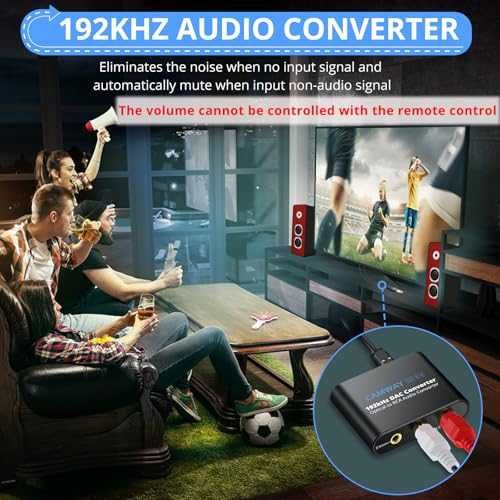 DAC конвертор CAMWAY SPDIF/Toslink към RCA аудио