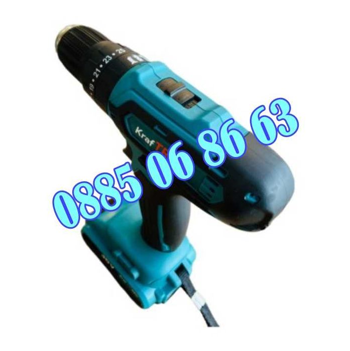 Акумулаторен ударен винтоверт 36V 8Ah с 2 батерии и 25 части