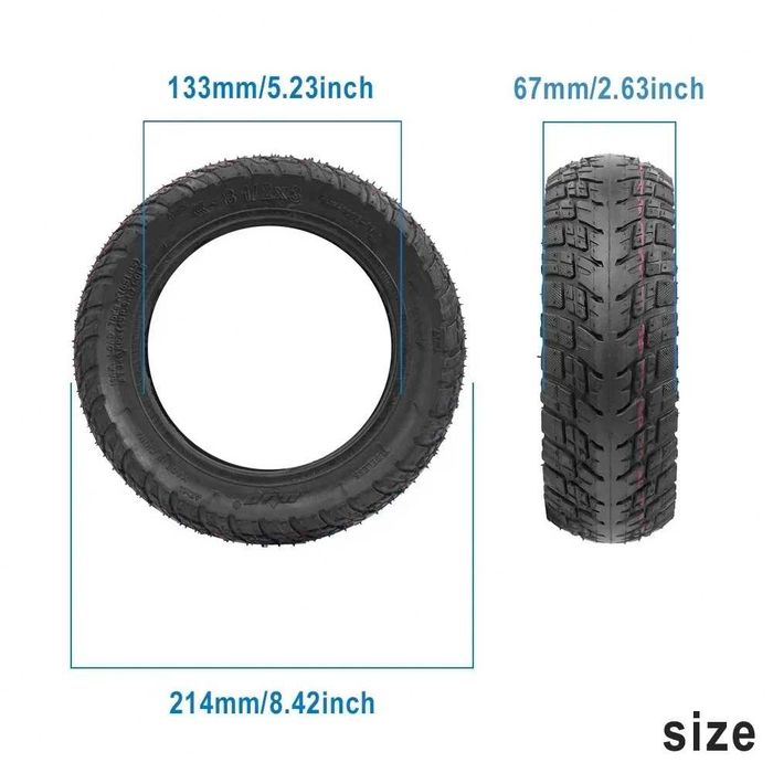 Cauciuc tubeless 8.5x3.0 (50-134) ZERO 8/9 Quickvolt KuKirin G2 Pro
