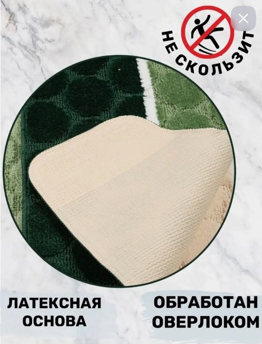 Коврики для ванны и туалета