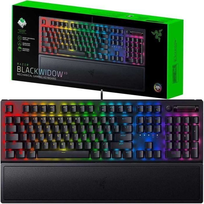 Tastatura Gaming mecanica RAZER BlackWidow V3 Green Noua Sigilata