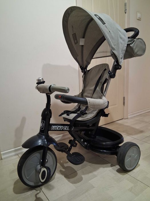 Триколка Lorelli Lucky Crew - Black & Grey