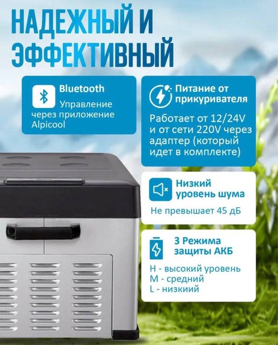 Авто холодильник Компрессорный Alpicool 75л