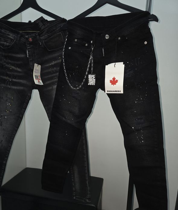 Blugi albastru - negru ICON DSQUARED2