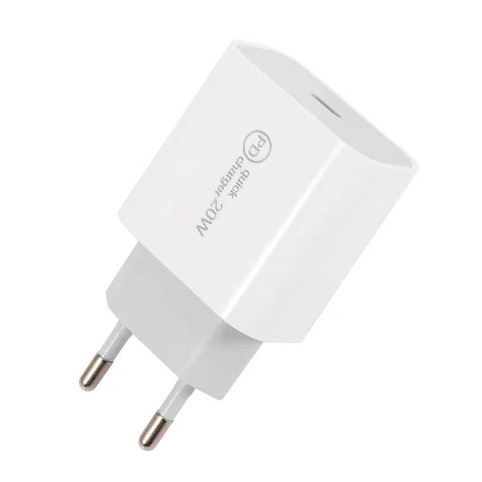 Incarcator Retea Wyred by Monga - Power 20C, USB-C Power Delivery 20W, Alb, Sigilat, Business