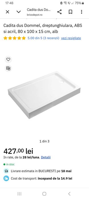 Cabina dus 100 x 80