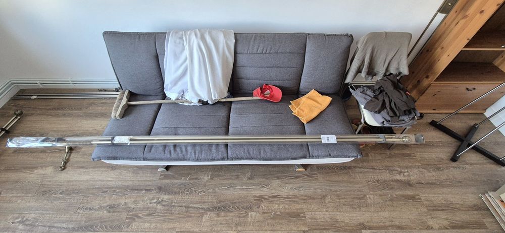 Galerie dubla perdea si draperie  2.40 m