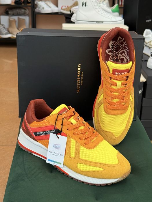 Мъжки сникърси Scotch & Soda Orange yellow