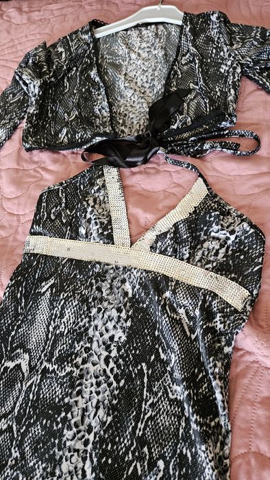 Рокля сива С размер