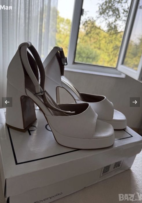 Дамски токчета бели