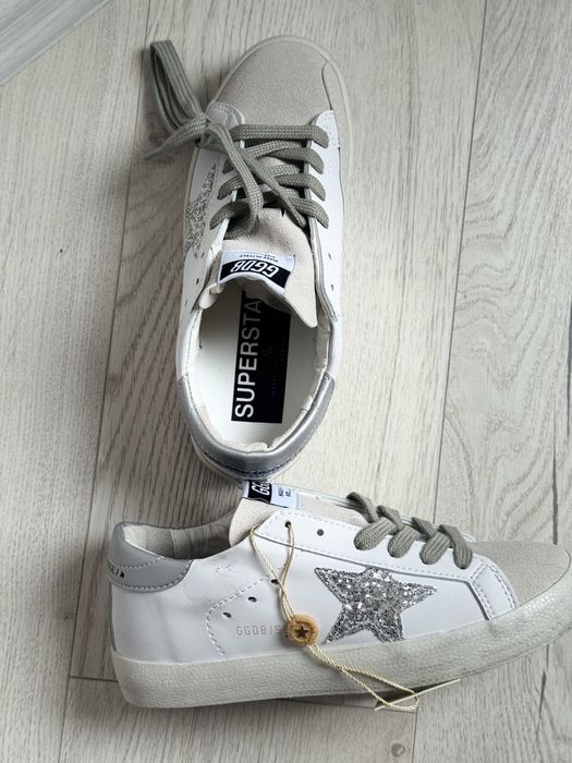 Sneakers Tenisi Golden Goose Grey Star Dama - Premium
