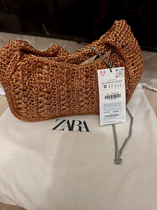 Сумочка плетенная zara