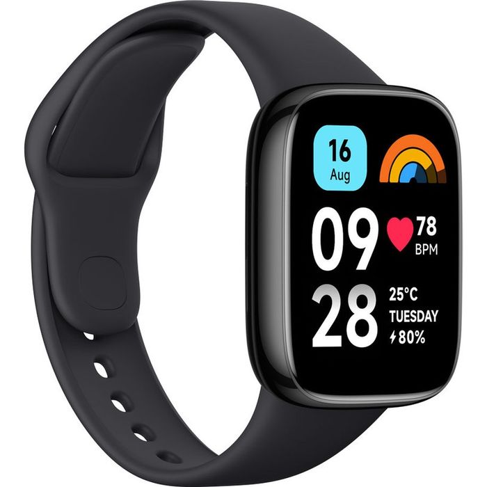Смарт часовник Xiaomi Redmi Watch 3 Active Black 47 MM, пулсомер, SPO2