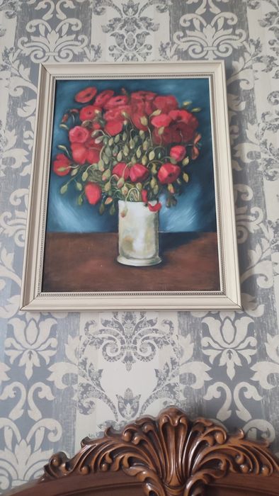 Картина Винсента Ван Гога "Ваза с красными маками"