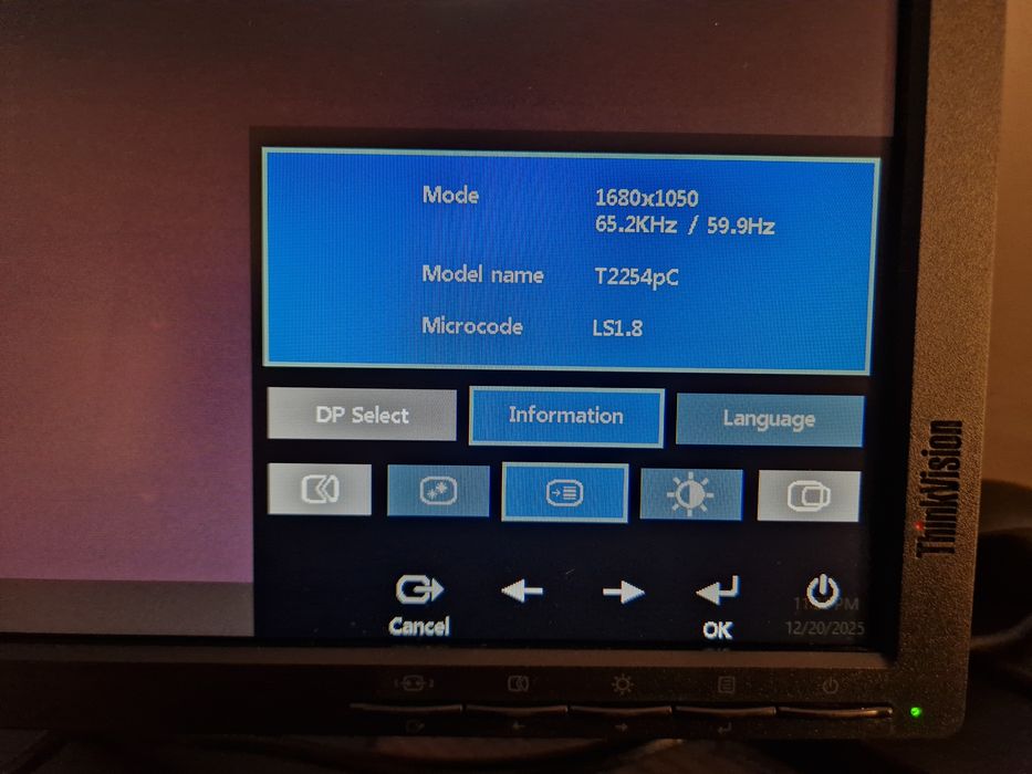 Monitor Lenovo ThinkVision T2254