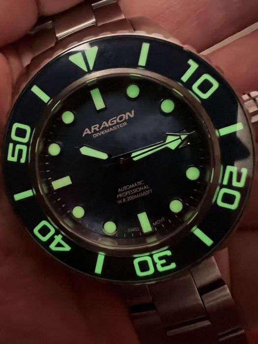 Vand ceas Aragon Divemaster Automatic Ronda R150 Mother of pearl