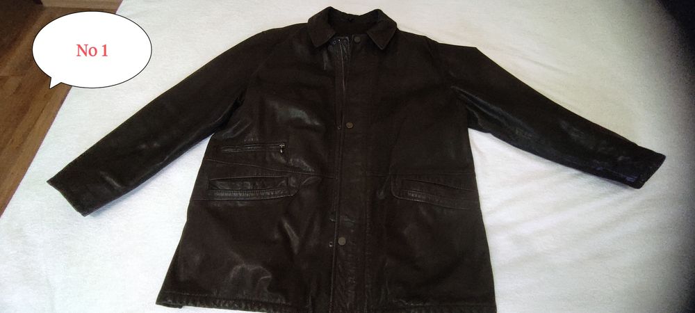 3 бр.мъжки якета естествена кожа