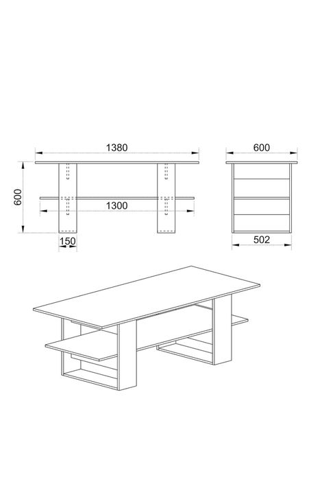 Masa cafea alba-sonoma stare impecabila