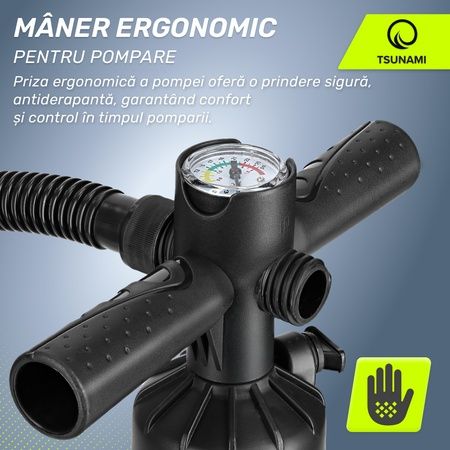 Pompa SUP bord dublă acțiune TSUNAMI paddle board