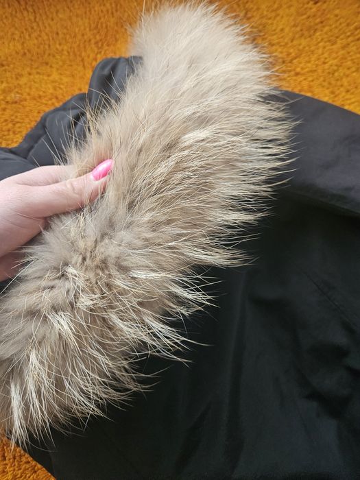 Зимна парка естествен косъм Л размер