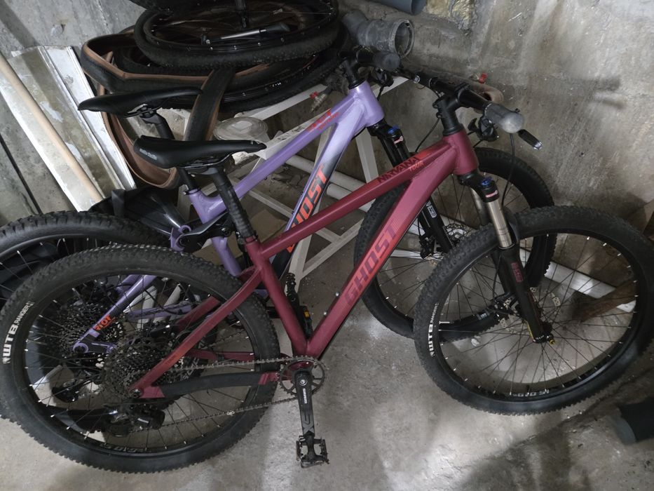 Bicicleta MTB Ghost Nirvana si GHOST Riot Youth Pro roti 27,5 cadru marimea S si XS Full Suspension