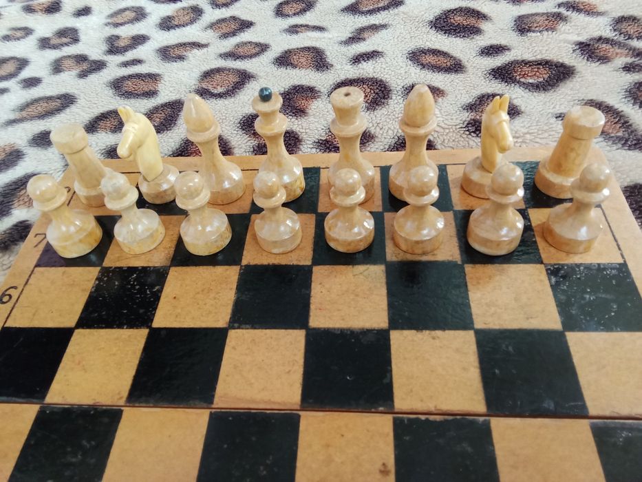 Шахматы СССР деревянные фигуры